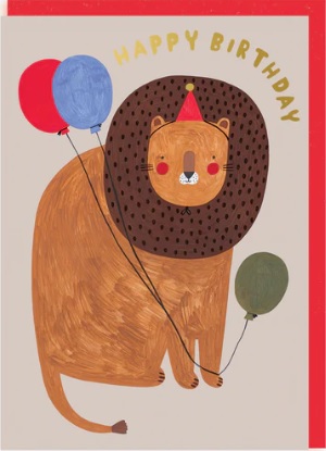 Rođendanska čestitka LAV SA BALONIMA 