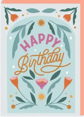 Rođendanska čestitka BIRTHDAY FLORAL 