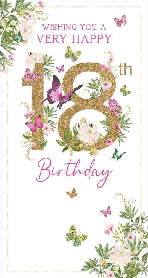 Rođendanska čestitka za punoletstvo -18 BOTANICA 