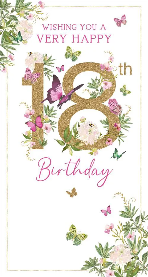 Rođendanska čestitka za punoletstvo -18 BOTANICA 