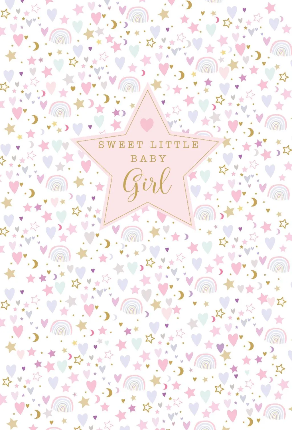 Čestitka za rođenje deteta BABY GIRL - PINK 