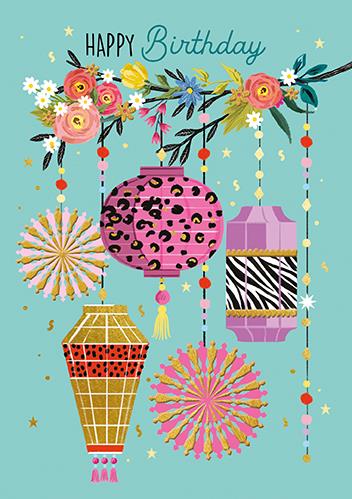 Rođendanska čestitka LAMPIONI 