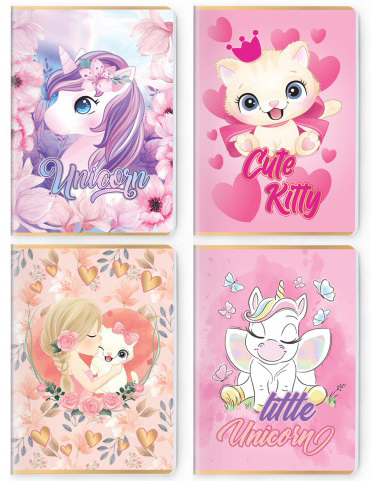 Sveska A4 čista, KOLEKCIJA ZA DEVOJČICE 