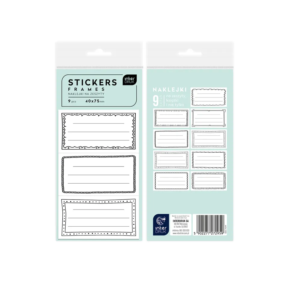 NALEPNICE ZA SVESKE SET