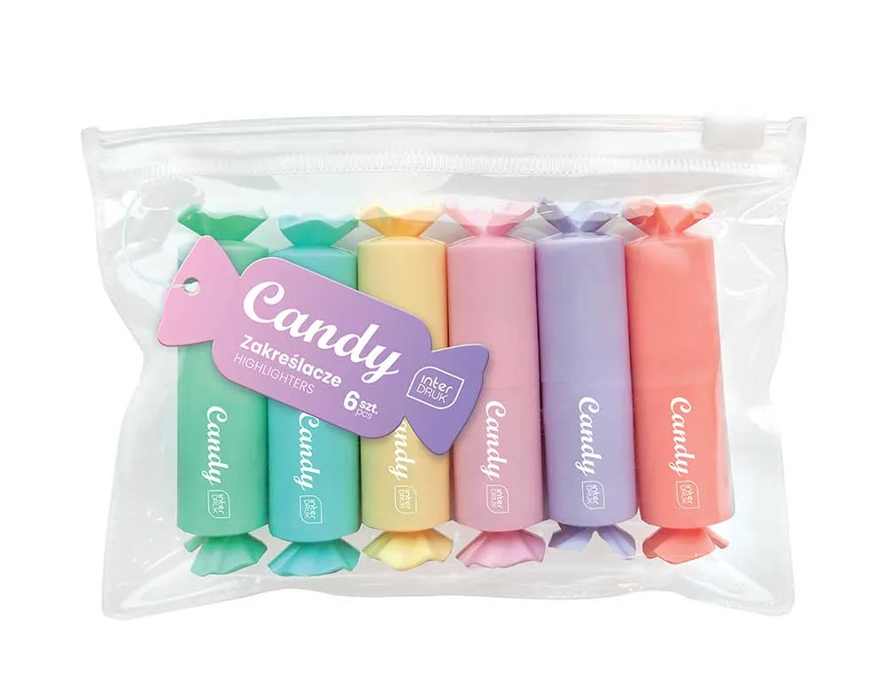 Set šest markera CANDY 