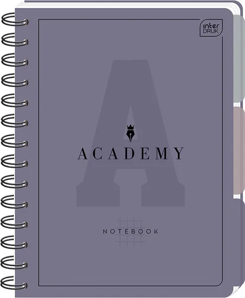 Sveska A5 kvadratići DIVIDERS ACADEMY - DVA MOTIVA 