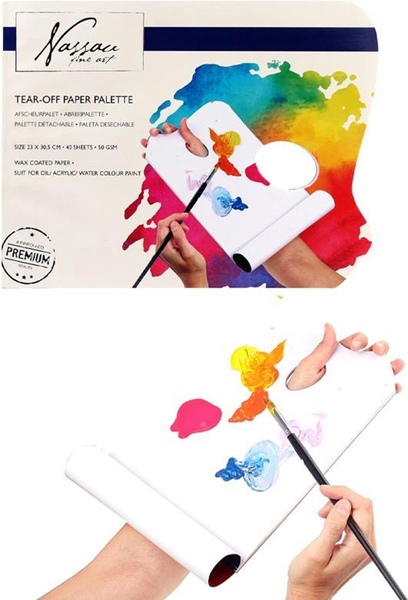 Paleta za mešanje boja - 40 lista- 23x30 cm 