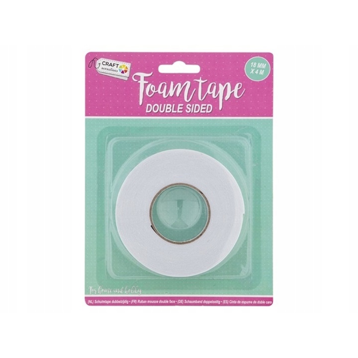 Penasta traka dvostrano lepljiva FOAM TAPE, 18mm x 4m 