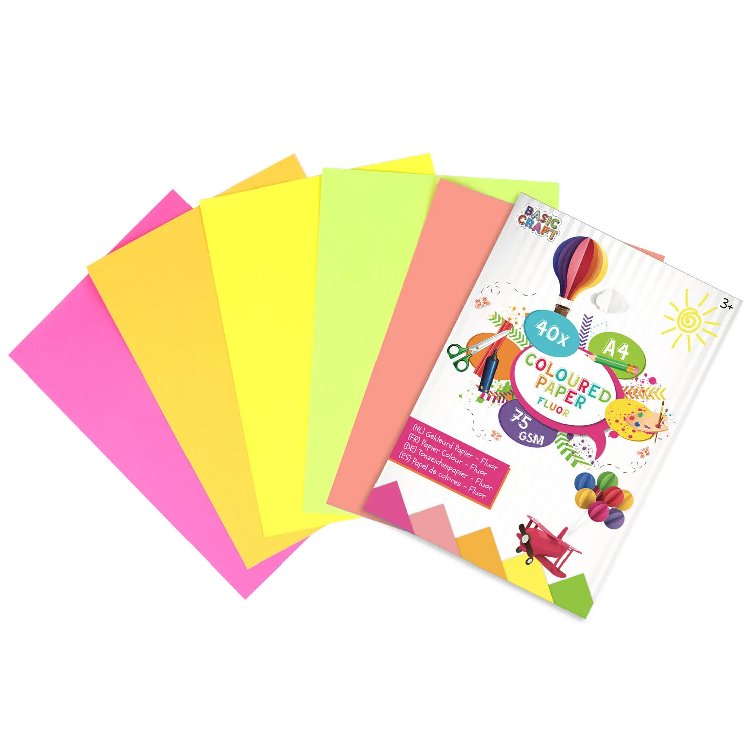 Hobi kolor papir A4, 40 listova 