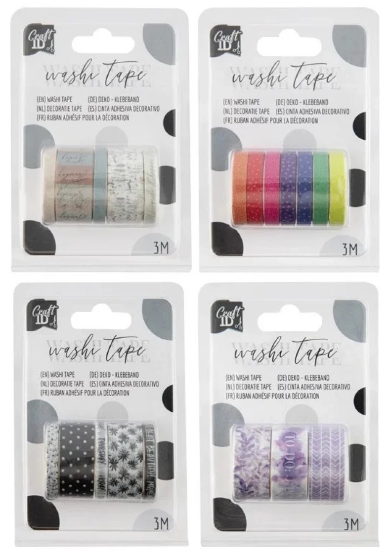 WASHI trake 3 x 300cm / 4 VRSTE 