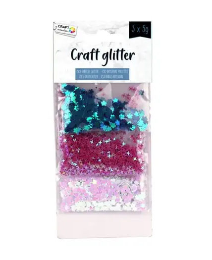 Šljokice u boji GLITTER SHAPES 