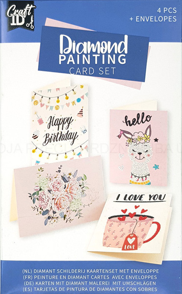 Kreativni set OBOJI ČESTITKU 18x13cm - 4 kom 