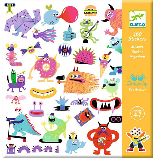 MONSTER stikeri 160kom 