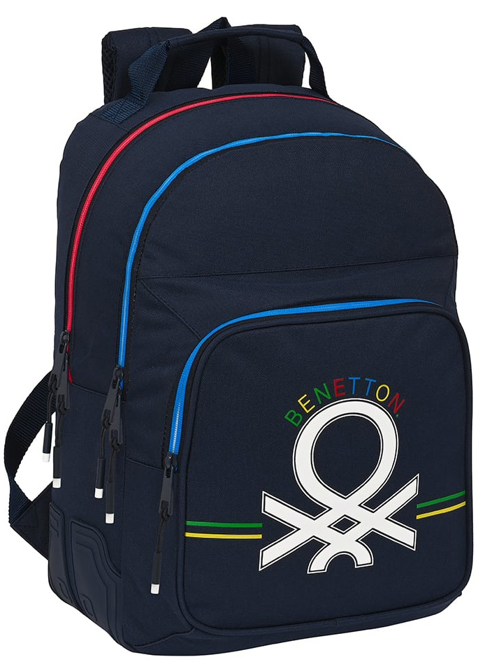 Ranac školski sa dve pregrade BENETTON - SIXTIES 