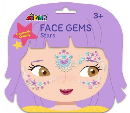 Set kristala za dekoraciju lica - ZVEZDE 