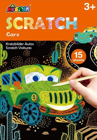 Kreativni set MINI SCRATCH BOOK - AUTOMOBILI 