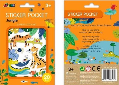 Set 20 stikera DŽUNGLA 