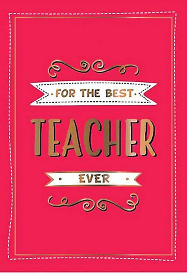 FOR THE BEST TEACHER EVER 