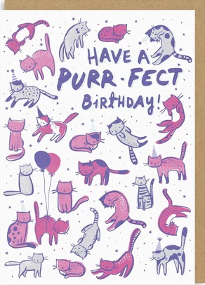 Rođendanska čestitka PURRFECT BIRTHDAY 