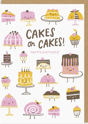 Rođendanska čestitka CAKES ON CAKES 