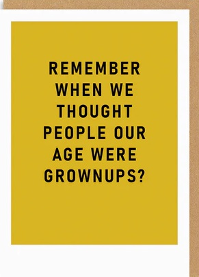 Rođendanska čestitka GROWN UPS 