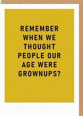 Rođendanska čestitka GROWN UPS 