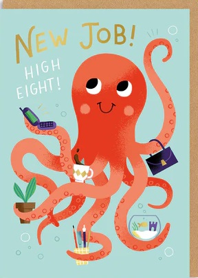Čestitka za zaposlenje OKTOPOD 