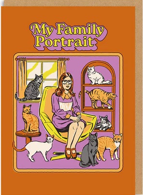 Čestitka FAMILY PORTRAIT - MAČKE 