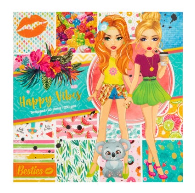 Hobi papir 25x25 cm HAPPY VIBES 20 kom 