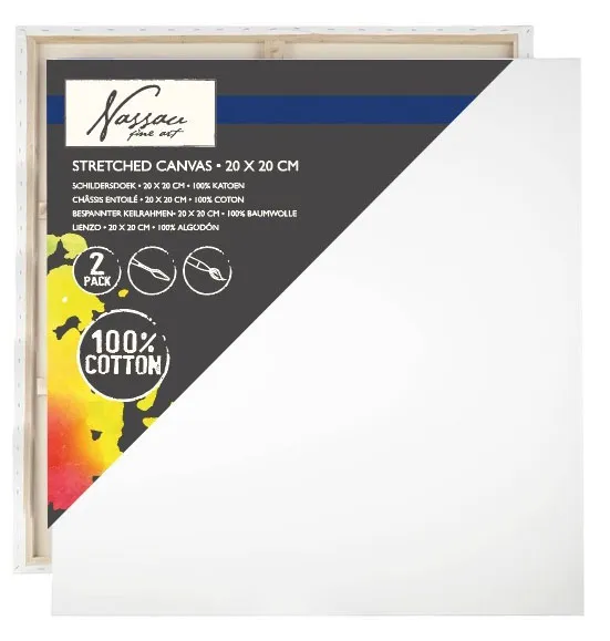 Slikarsko platno 20x20cm - dva komada 