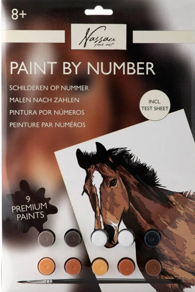 Kreativni set OBOJI PO BROJEVIMA - KONJ 