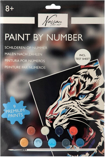 Kreativni set OBOJI PO BROJEVIMA - TIGAR 