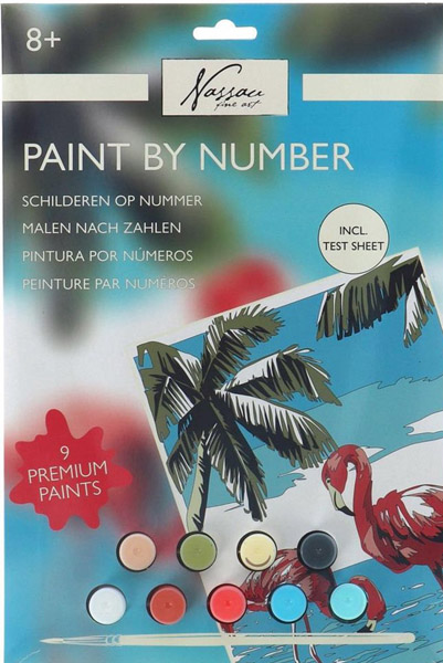 Kreativni set OBOJI PO BROJEVIMA - FLAMINGO 