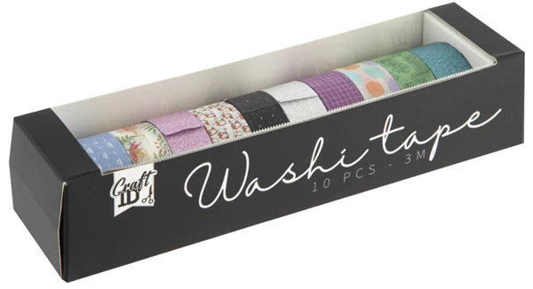 Washi ukrasne trake 10kom (1,5cmx3m) 