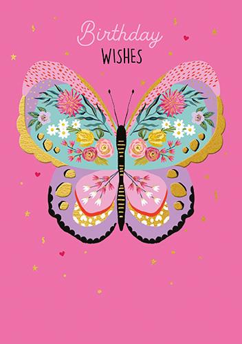 Rođendanska čestitka LEPTIRIĆ CVETNIĆ 