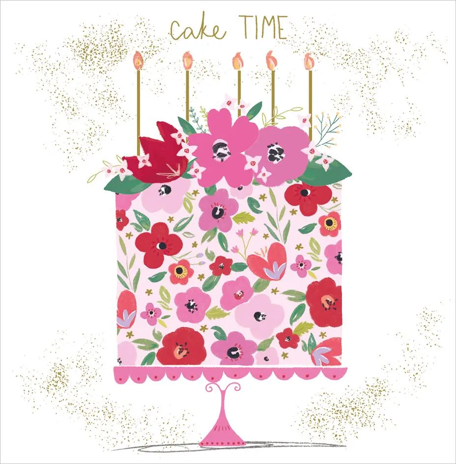 Rođendanska čestitka FLORAL CAKE 