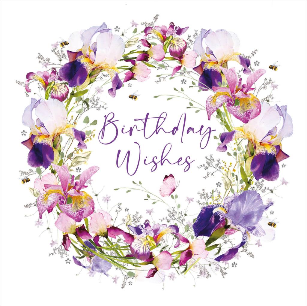 Rođendanska čestitka IRIS WREATH 