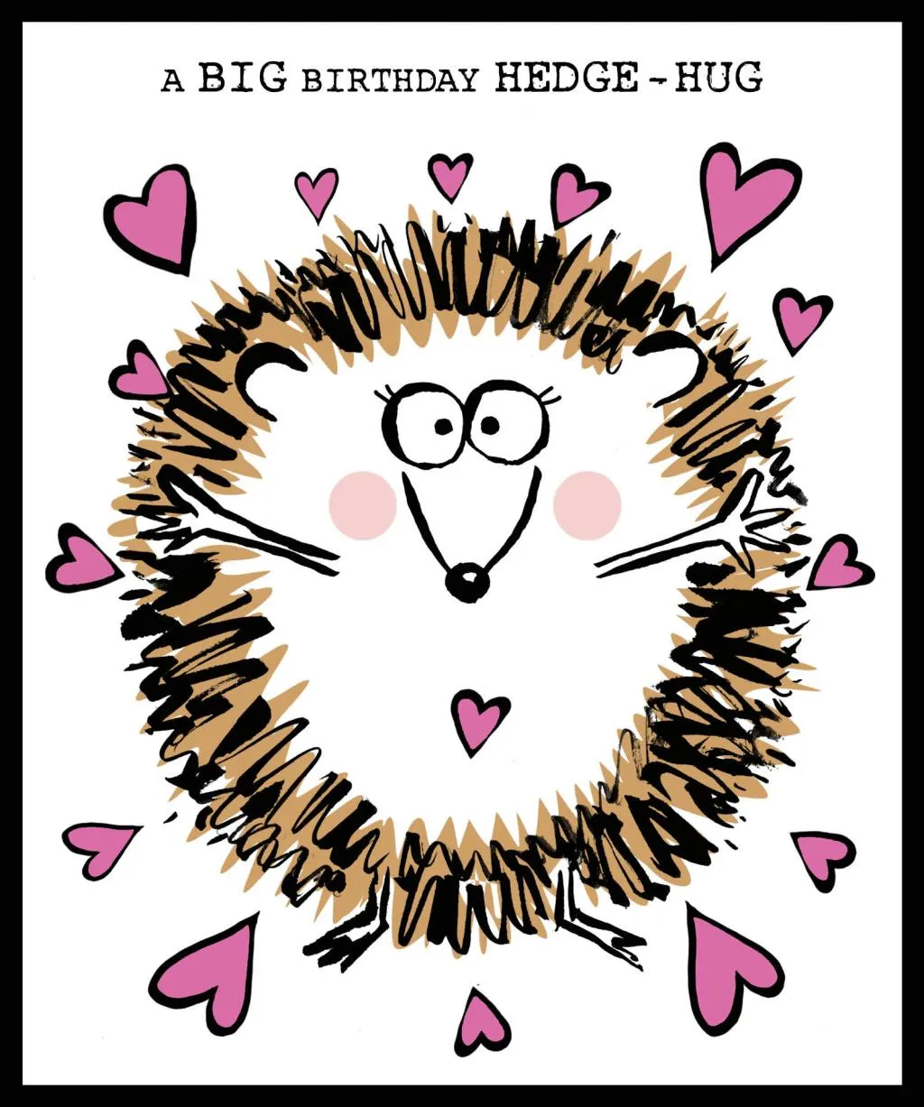 Rođendanska čestitka HEDGEHOG HUGS 