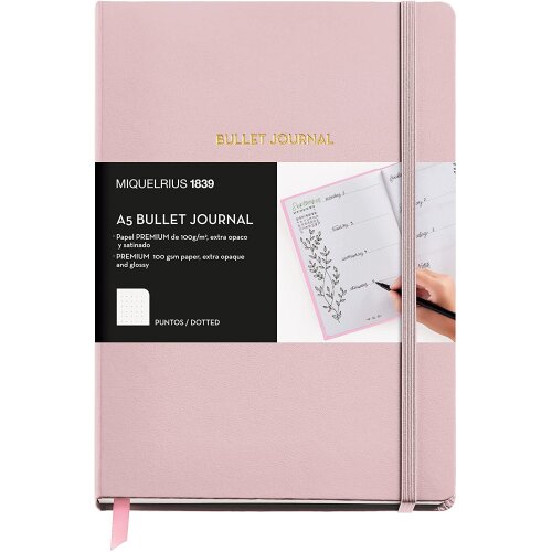MIQUELRIUS Planer A5 Bullet Journal PINK 
