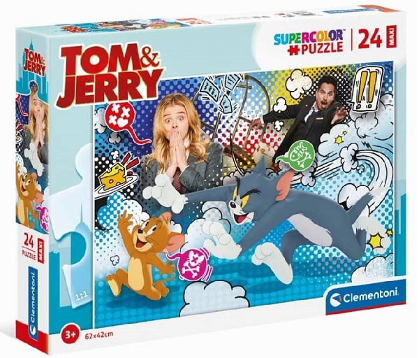 CLEMENTONI PUZZLE 24 MAXI TOM AND JERRY 
