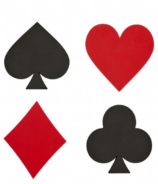 Set četiri podmetača KARTAŠKA BOJA 