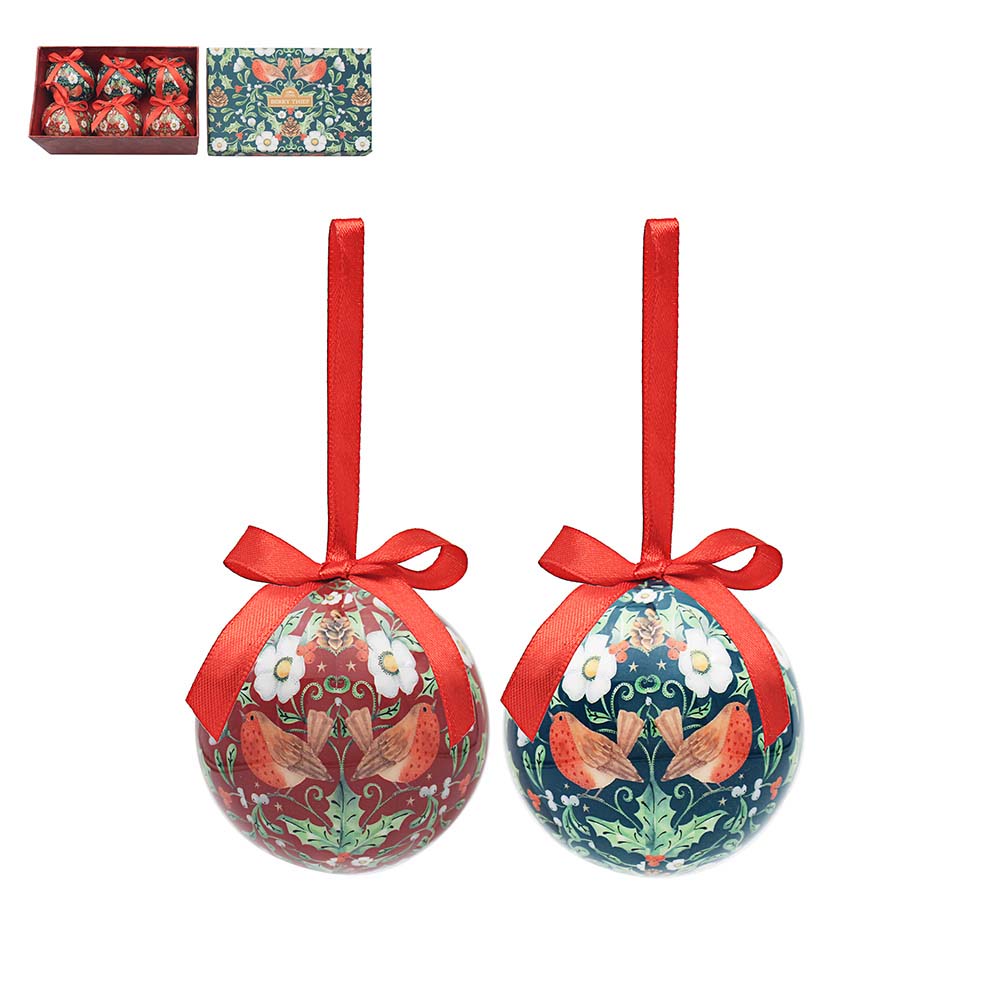 Novogodišnji ukrasi BERRY THIEF Set od 6 kom. 