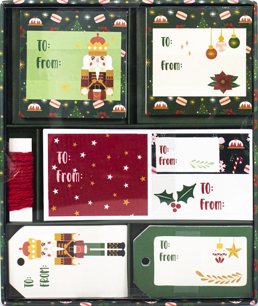 Novogodišnji set poklon čestitki ZELENI 