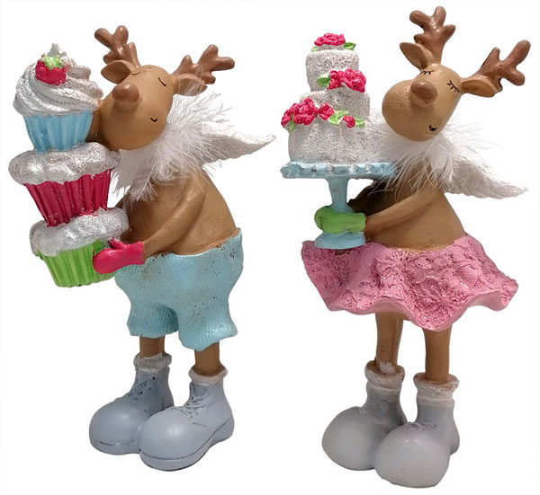 Novogodišnja figura SLATKI IRVAS / 2 VRSTE 