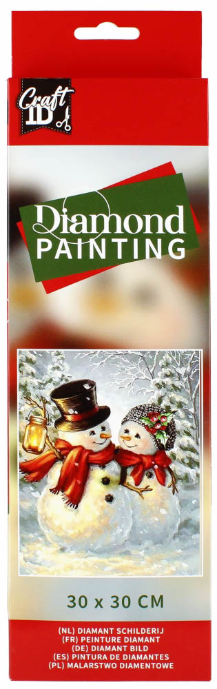 Slikanje cirkonima SNEŠKO 30x30 cm DIAMOND PAINTING 