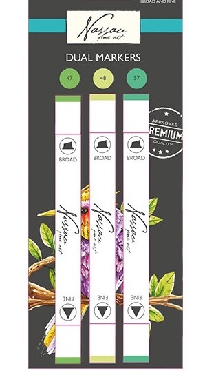 SET DVOSTRANIH MARKERA Nassau 