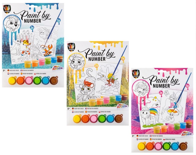 OBOJ PO BROJEVIMA PAINT & BRUSH 