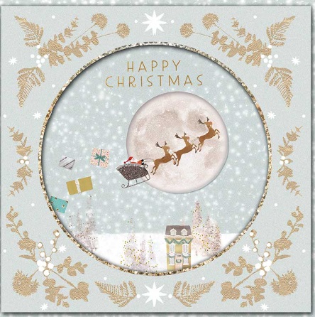 Novogodišnja čestitka SREĆNI PRAZNICI - DEDA MRAZ I IRVASI (na srpskom jeziku) 