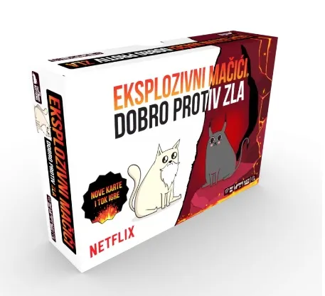 Društvena igra EKSPLOZIVNI MAČIĆI - DOBRO PROTIV ZLA 