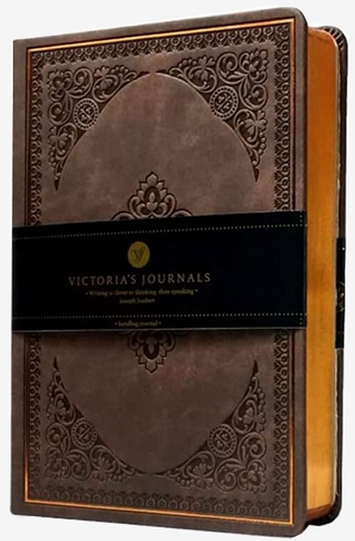 VICTORIA'S JOURNALS notes na linije VINTAGE 14x20cm 